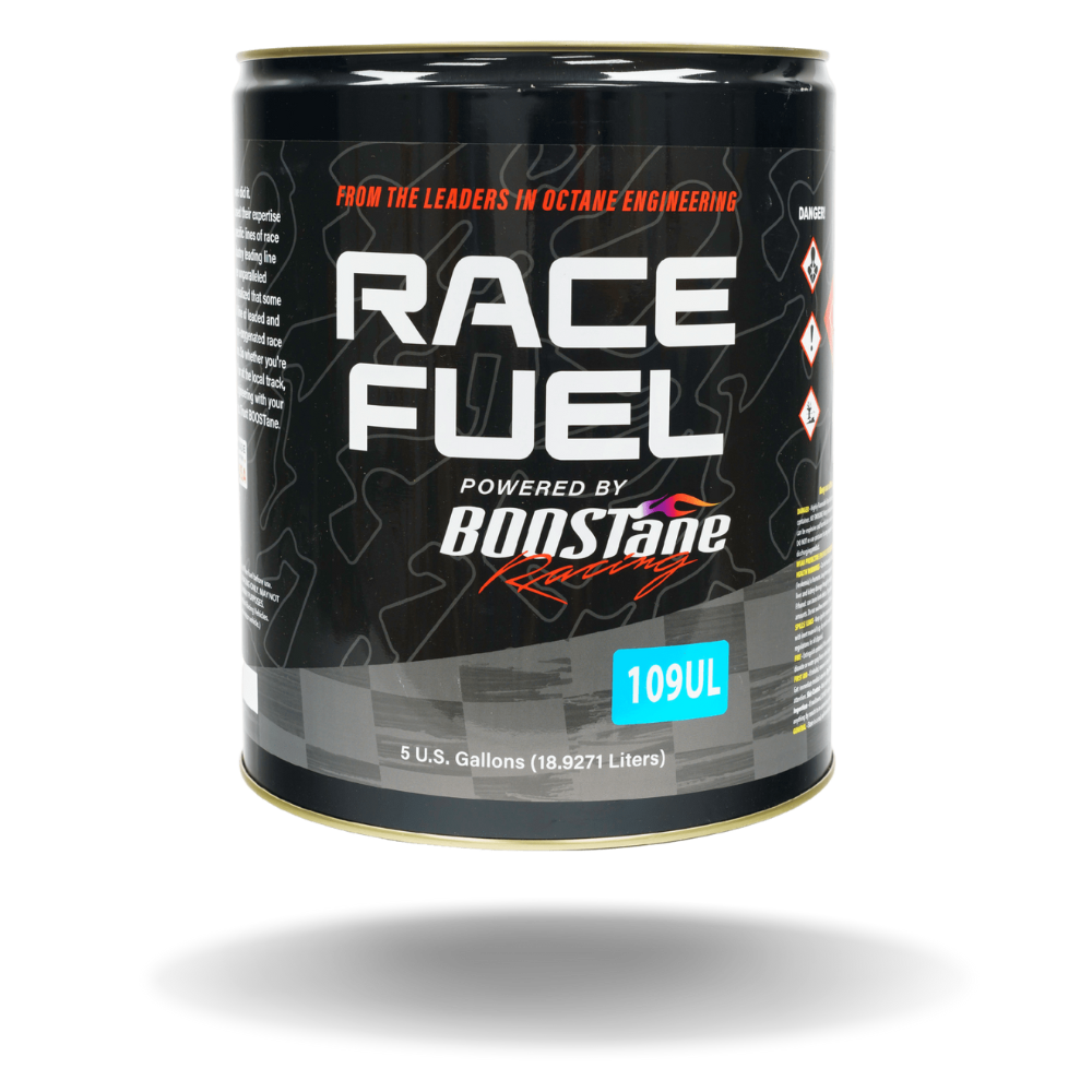 109 Octane Race Fuel (Unleaded) - 5 Gal. – BOOSTANE Race Fuel